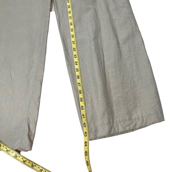 Zara Wide Leg Pants Sage Pistachio Green Flat Front Medium NWOT *Has Flaws* - Picture 7 of 16
